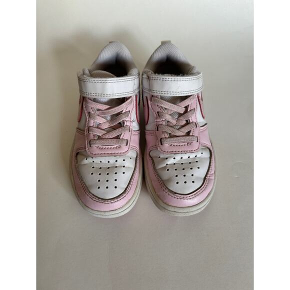 Nike Court Borough Low Recraft Sneakers Toddler Shoes White Pink Foam DQ0473-100 - Picture 4 of 9